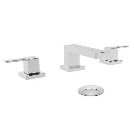 Keeney Mfg Widespread Bathroom Faucet with Presto Pop-Up Drain, Chrome QUA79CCP